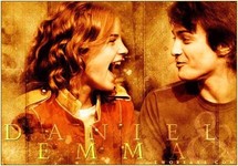 بطلا سلسلة افلام هاري بوتر الخياليه دانيال رادكليف وايما واتسون