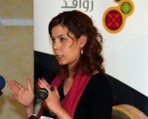 رنا يازجي مديرة البرامج في الأمانة السورية للتنمية من المشاركين في المؤتمر