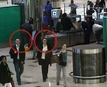 عملاء للموساد يشتبه في ضلوعهم باغتيال المبحوح لدى وصولهم الى مطاردبي