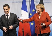 المستشارة الألمانية أنغيلا ميركل والرئيس الفرنسي نيكولا ساركوزي