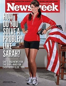 صورة بالين مرتدية شورتا قصيرا على غلاف مجلة نيوزويك