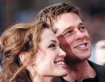 نجما هوليود انجيلينا جولي وبراد بيت