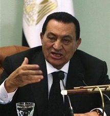 الرئيس المصري حسنى مبارك