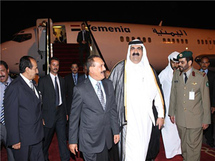 الرئيس اليمني وامير قطر