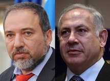 رئيس الوزراء الإسرائيلي بنيامين نتنياهو ووزير الخارجية أفيجدور ليبرمان رئيس الوزراء الإسرائيلي بنيامين نتنياهو ووزير الخارجية أفيجدور ليبرمان