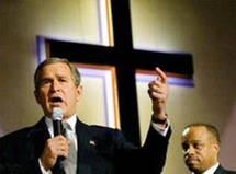 الرئيس الأمريكي السابق جورج دبليو بوش هو أشهر ممثلي المسيحيين الإنجيليين على الإطلاق
