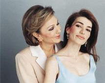 فرج ديبا و ابنتها