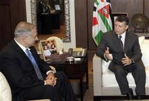 رئيس الوزراء الاسرائيلي بنيامين نتنياهو والملك عبد الله