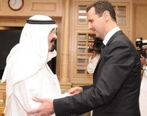 الرئيس السوري بشار الاسد والعاهل السعودي الملك عبد الله