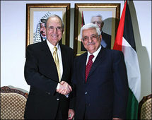 ميتشل والرئيس الفلسطيني