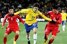 مباراة كوريا الشمالية أمام البرازيل