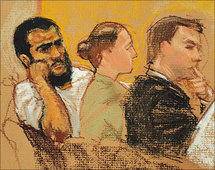 جلسة محاكمة الكندي عمر خضر