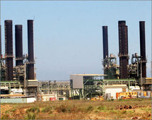 محطة الكهرباء في غزة