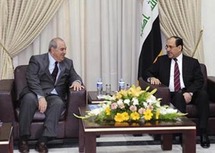 المرشحان الرئيسيان للحكومة نوري المالكي واياد علاوي المرشحان الرئيسيان للحكومة نوري المالكي واياد علاوي