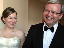 كيفين رود رئيس وزراء استراليا السابق و ابنته جيسيكا