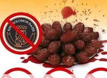 شعار حملة مقاطعة التمور الاسرائيلية شعار حملة مقاطعة التمور الاسرائيلية