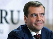 الرئيس الروسي ديمتري ميدفيديف