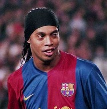 رونالدينو بلباس برشلونة