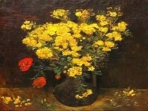 لوحة زهرة الخشخاش للفنان الهولندي العالمي فنسنت فان غوخ