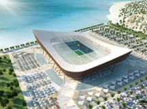 تصميم لأحد الملاعب الجديدة في قطر تصميم لأحد الملاعب الجديدة في قطر