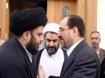 مقتدى الصدر ونوري المالكي