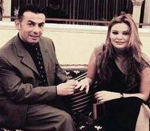 الفنانة اللبنانية الراحلة سوزان تميم وزوجها رجل الأعمال عادل معتوق