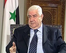 وليد المعلبم وزير خارجية سورية
