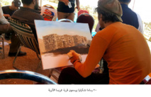 في الاردن ..  20 رساما تشكيليا يرسمون قرية غريسا الأثرية