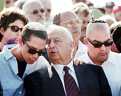 شارون الشرس قبل الدخول في الغيبوبة - ارشيف