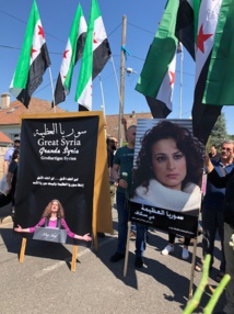 مي في مظاهرة في باريس عام 2016