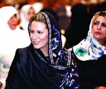 نجلة الزعيم الليبي عائشة القذافي