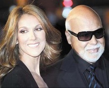 المغنية الكندية الشهيرة سيلين ديون وزوجها ريني انجليل
