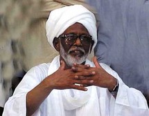 حسن عبد الله الترابي رئيس حزب المؤتمر الشعبي في السودان