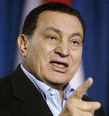الرئيس المصري محمد حسني مبارك