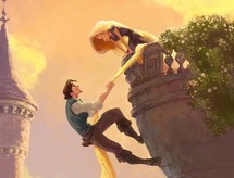 الأميرة الخيالية رابونزيل ذات الشعر الطويل