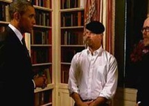 أوباما خلال ظهوره في المسلسل