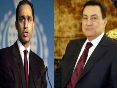 حسني مبارك و ابنه جمال حسني مبارك و ابنه جمال