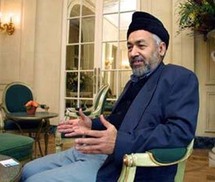راشد الغنوشي رئيس حزب النهضة الاسلامي المحظور في تونس راشد الغنوشي رئيس حزب النهضة الاسلامي المحظور في تونس