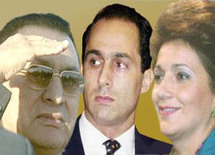 مبارك الأب والابن وسيدة مصر الأولى سوزان ثابت مبارك الأب والابن وسيدة مصر الأولى سوزان ثابت