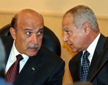 احمد ابو الغيط وعمر سليمان احمد ابو الغيط وعمر سليمان