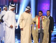 امير الشعراء الرابع مع الشيخ نهيان بن وايد ومحمد خلف المزروعي