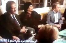 معمر القذافي في منزل الممثل السوري دريد لحام