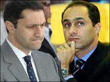علاء وجمال نجلا الرئيس المصري المخلوع علاء وجمال نجلا الرئيس المصري المخلوع