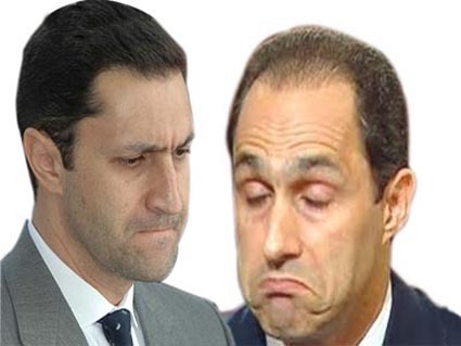 نجلا الرئيس المصري المخلوع جمال وعلاء مبارك