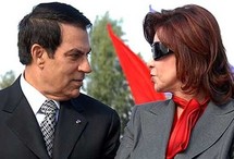 الرئيس التونسي المخلوع بن علي وزوجته ليلى الطرابلسي الرئيس التونسي المخلوع بن علي وزوجته ليلى الطرابلسي