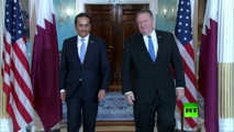 بومبيو في قطر
