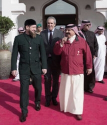 قديروف مع ملك البحرين