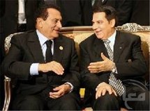 الرئيسان المخلوعان  مبارك وبن علي