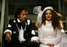 مشهد من فيلم تك تك بوم حول الثورة المصرية لمحمد سعد