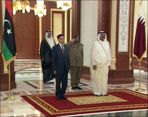 مصطفى عبد الجليل في قطر